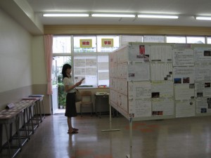 中学のクラス展示