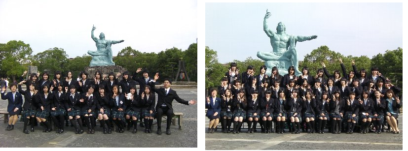 修学旅行3日目（長崎平和記念公園→原爆資料館→自主研修→ホテルモントレ長崎）