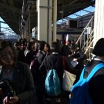 新幹線乗り場にて