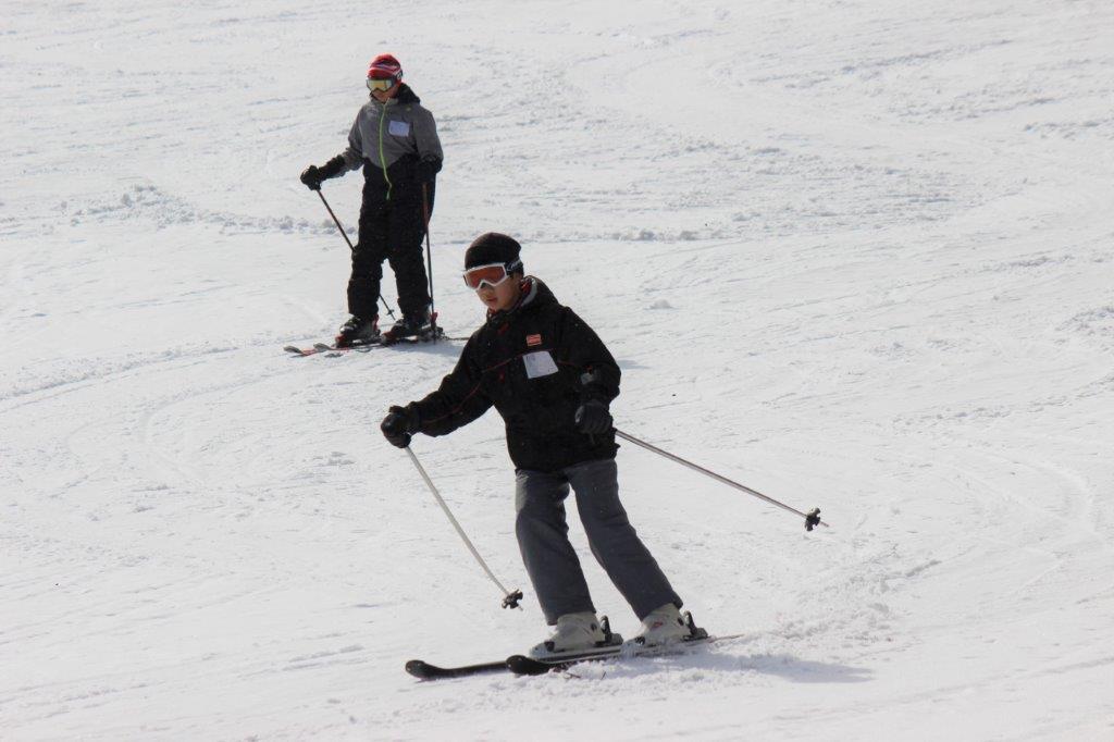 スキー合宿訓練
