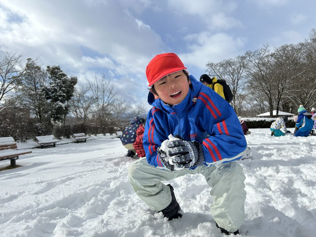 低学年 総合活動「冬の信夫山」